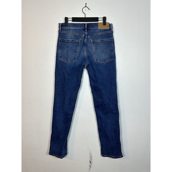 Mutual Weave 29x32 The Straight Leg Medium Dark Wash Women’s Stretch Jeans Denim - Picture 6 of 10